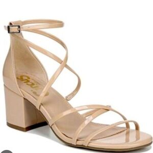 Strappy open toe sandal beige Size 11 Sam Edelman